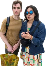 Tracey and Nick looking for directions